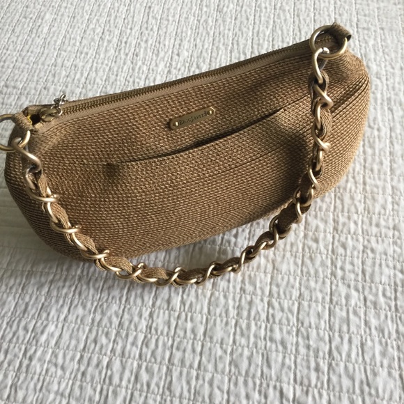 Eric Javits raffia chain link shoulder bag - Picture 1 of 14